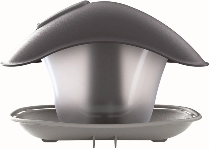 Vrtna ptičja krmilnica Birdyfeed, siv kamen