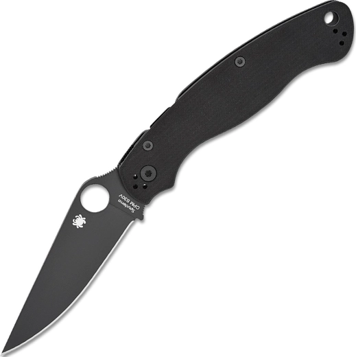 Zložljiv nož Spyderco Military 2 All Black, G10, DLC premaz
