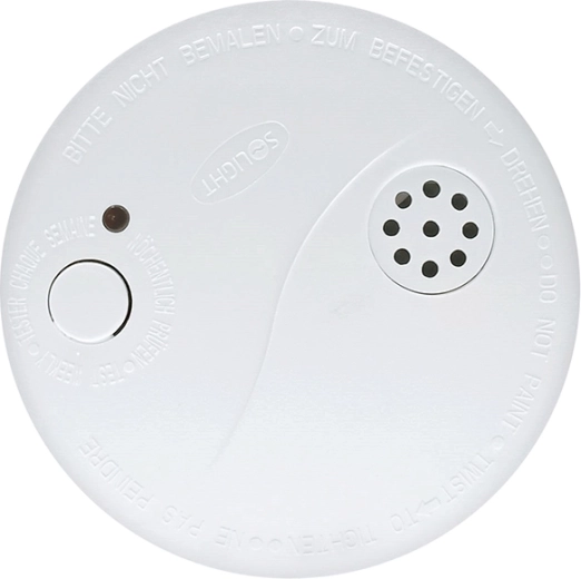 Solight detektor dima z alarmom 85 dB, bel, z 9 V baterijo – 1 kos