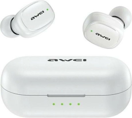 brezžične slušalke AWEI T13 Pro TWS (Bluetooth 5.1) bela