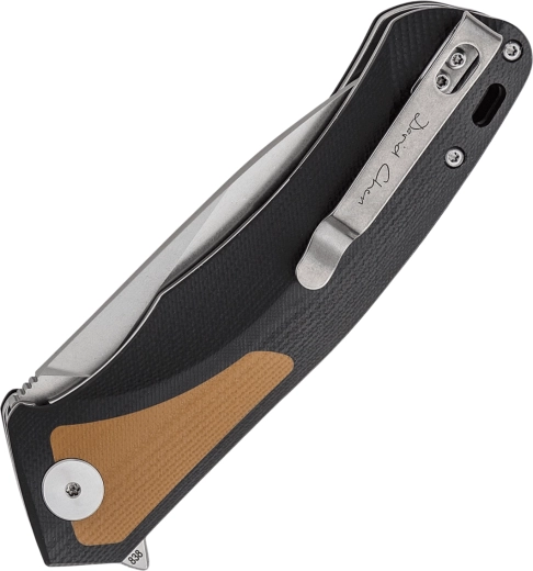 Durable G10 handle with clip