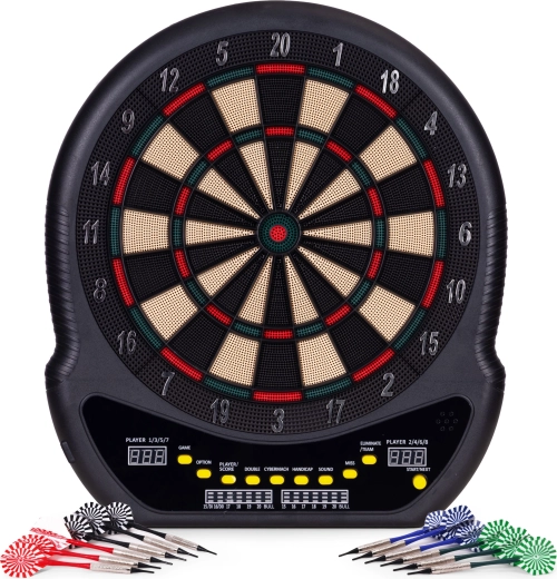 Elektronski tarč LCD 48 cm s 27 igrami in 12 puščicami
