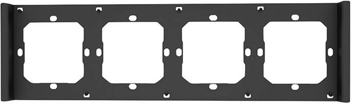 Eleganten okvir za štirikratno stikalo Sonoff M5 80 (siva/črna)