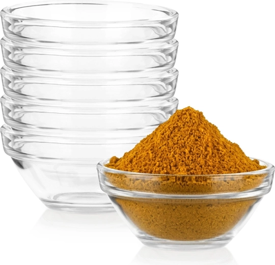 Vilde steklene posodice za omake 80 ml, 6 kosov, 7,5 cm