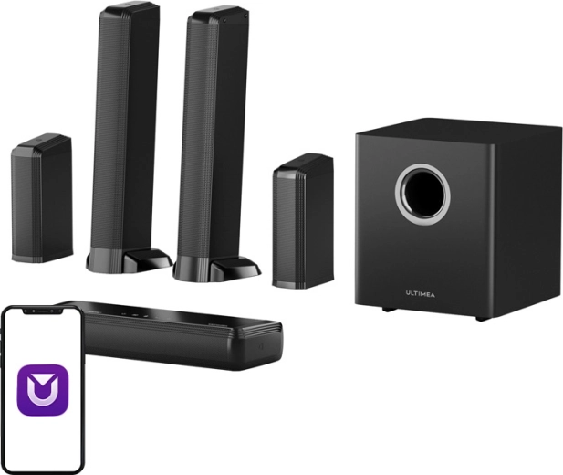 Ultimea Apollo S90 9.1 zvočna vrstica z Dolby Atmos in RGB osvetlitvijo