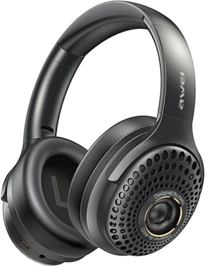 Brezžične naglavne slušalke AWEI AT30 Bluetooth 6.0, črne