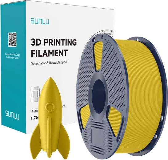 Sunlu PLA filament za visokohitrostno tiskanje, rumen