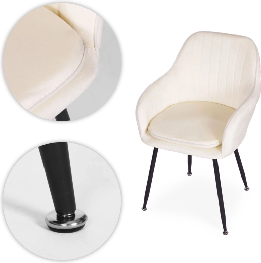 Velvet upholstery for an elegant look