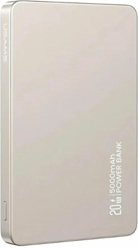 Brezžična powerbanka 5000 mAh z magnetnim pritrdilom MagSafe, 20W PD, titanova