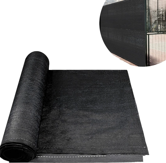 Zasenčilna tkanina za ograjo 1,5 × 25 m, 180 g/m², 95 % zasenčenja, UV, vključno z 50 vezicami