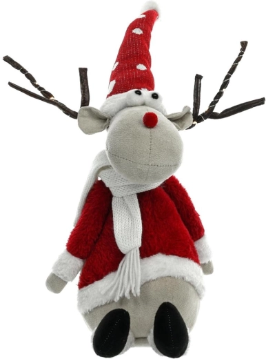 Plush Reindeer with LED Lighting RETLUX 56 cm