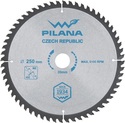 Žagin list PILANA SK 5255 WZ 250 mm, 60 zob, 30 mm