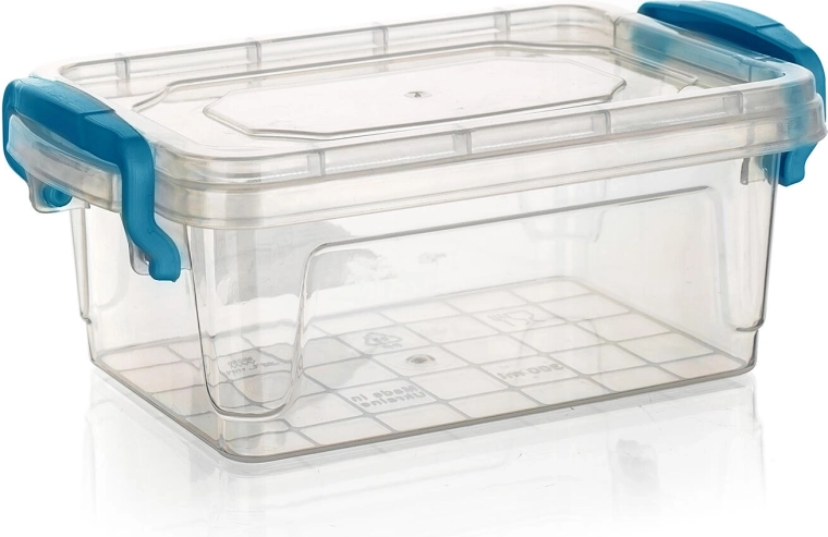 Plastična posoda GEMA 0,3 l s turkiznimi ročaji