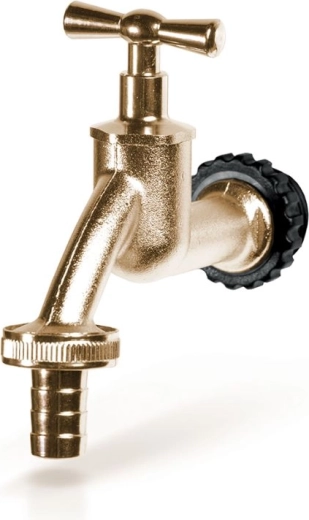 Kovinska pipa za sod za deževnico v zlati barvi Prosperplast