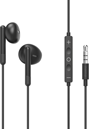 Noble črne žične in-ear slušalke z mikrofonom