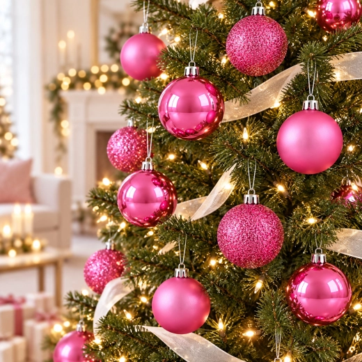 Delicate pink festive decoration