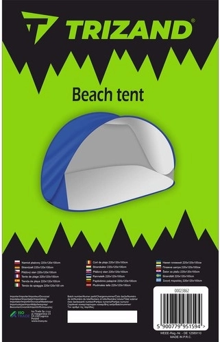 Plažni pop-up šotor Trizand 220 × 120 × 100 cm