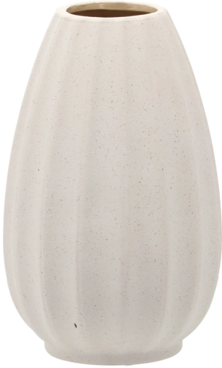 Keramična vaza nizka bela 13 × 13 × 20,5 cm
