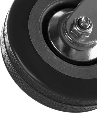 Rubberized PVC tread gentle on floors