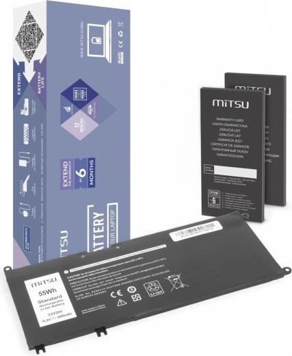 Mitsu baterija za Dell Inspiron 15 5587 in 7588 3600 mAh (55 Wh) 15,2 V