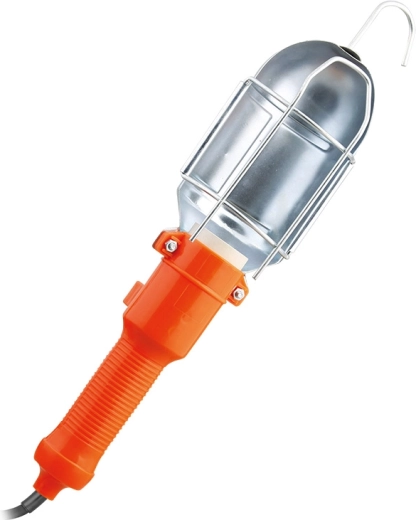 Solight montažna svetilka E27 s kovinsko mrežico, 5 m, oranžna