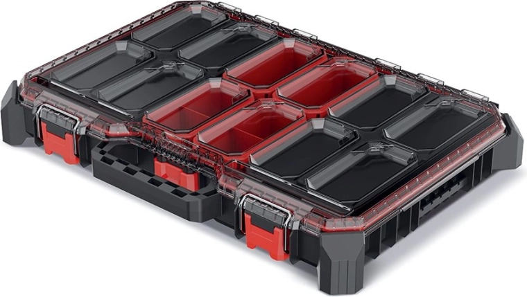 Organizer za orodje z boxi, črn, 54,3 × 39 × 7,7 cm