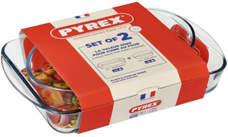 Set steklenih pekačev PYREX 2 kosa 2,7 l + 2,2 l
