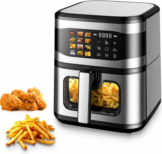 Cvrtnik na vroč zrak (Air fryer) 8 l, 1700 W, z 12 programi