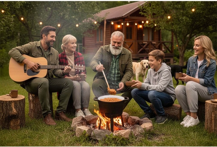 Stabilno kuhanje nad odprtim ognjem