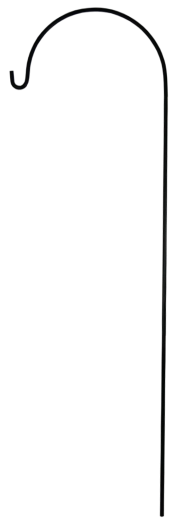 Vrtna kljuka za lampijone in krmilnike 38 × 120 cm