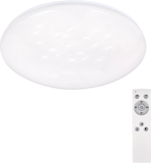 Solight LED stropna svetilka Star okrogla 24 W z daljinskim upravljanjem 37 cm