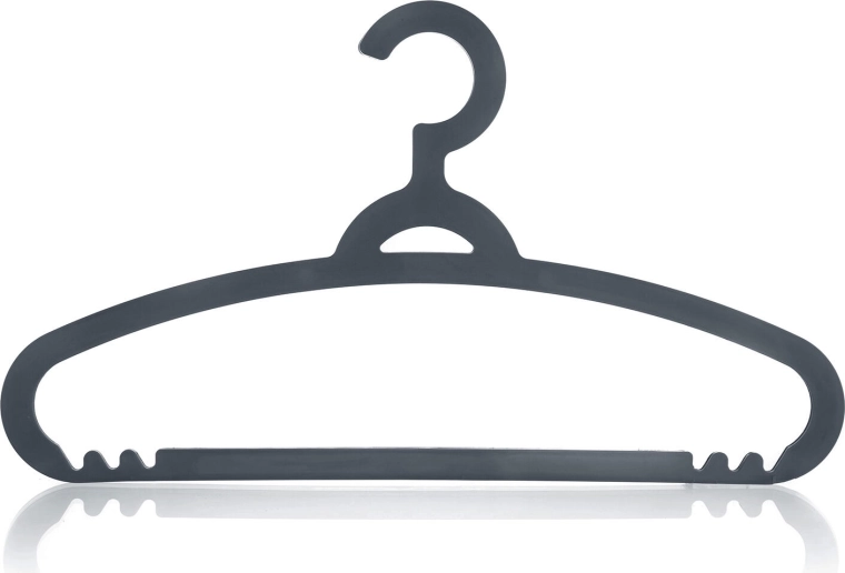 Plastična obešala antracit 5 kosov