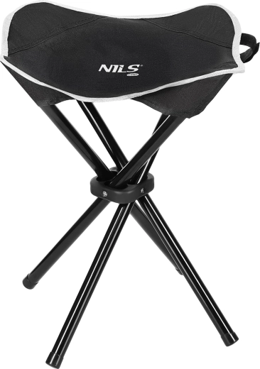 Nils Camp Folding Stool, Black