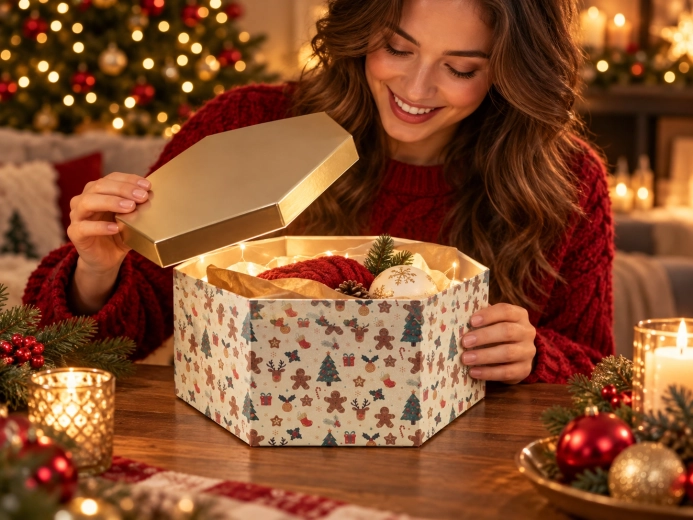 Christmas motif ready for gifting