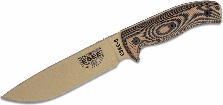 ESEE model 6 nož za preživetje desert tan