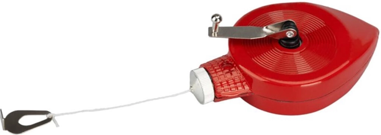 Chalk line with metal reel, 30 m