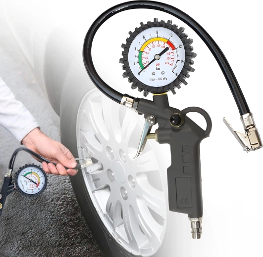 Accurate pressure gauge up to 16 bar / 220 PSI