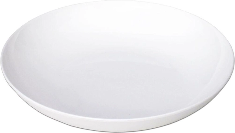 Deep plastic plate 20 cm – color mix