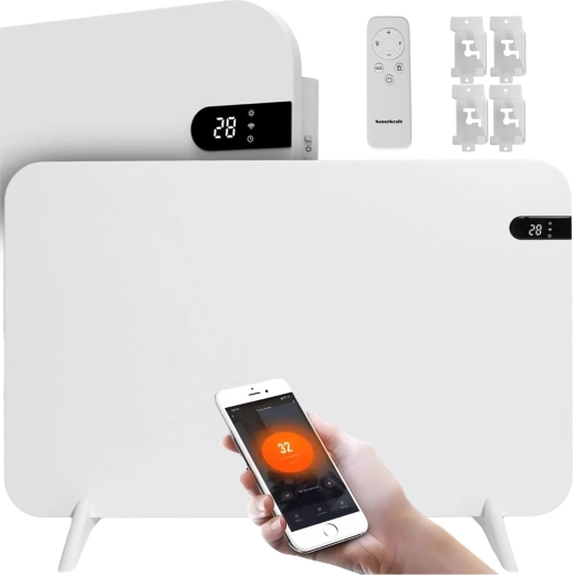 Infrardeči grelni panel Bauerkraft 450 W z Wi‑Fi in zaslonom 45 × 70 cm