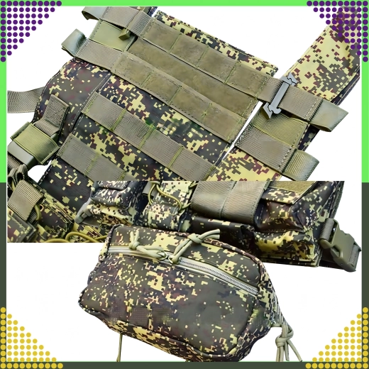 Taktični jopič MOLLE – lahek, modularen in nastavljiv za airsoft in outdoor