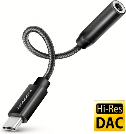 Zunanja USB‑C zvočna kartica AXAGON ADA‑HC 32‑bit DAC s 3,5 mm priključkom (384 kHz)