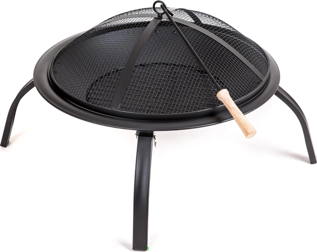 Kovinsko vrtno kurišče Plate s pokrovom, 55 cm
