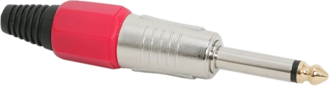 Mono konektor JACK 6,3 mm, rdeč