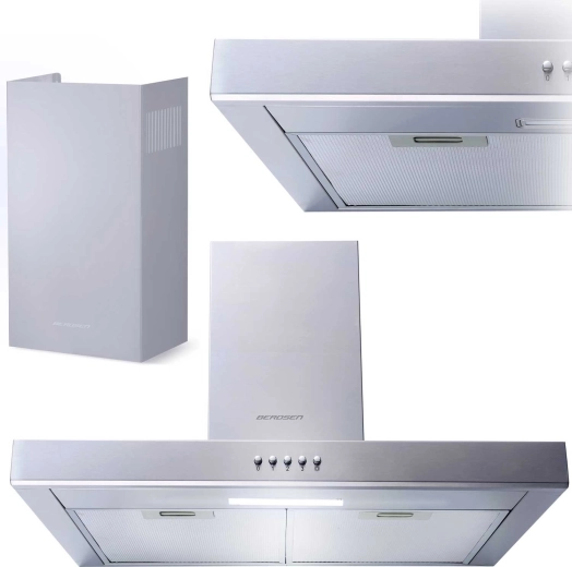 Kuhinjska napa s dimnikom 60 cm Berdsen Inox