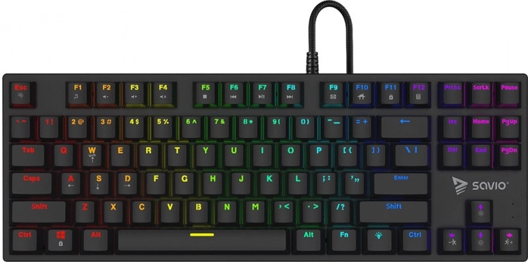 Mehanska gaming tipkovnica Savio Tempest X2 RGB s stikali Outemu Red