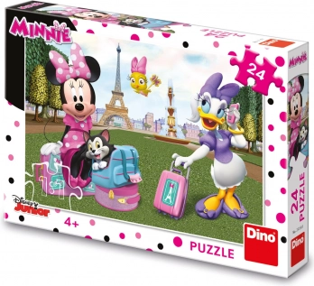 Sestavljanka Minnie in Daisy v Parizu 24 delov