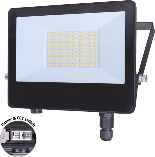 Solight LED reflektor TOP 50 W s stikalom moči in 3CCT, IP65