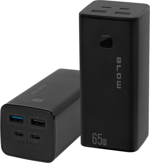 Powerbanka 20000 mAh s PD 65 W in QC 3.0, črna