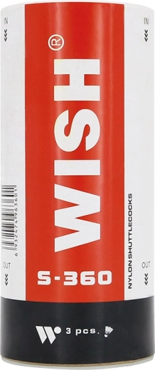 WISH S-360 Badminton Shuttles, 3 pcs