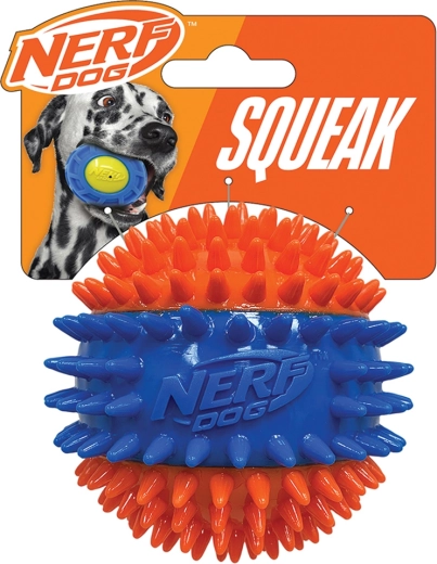 Nerf Dog piskajoča žogica z izboklinami 6,9 cm
